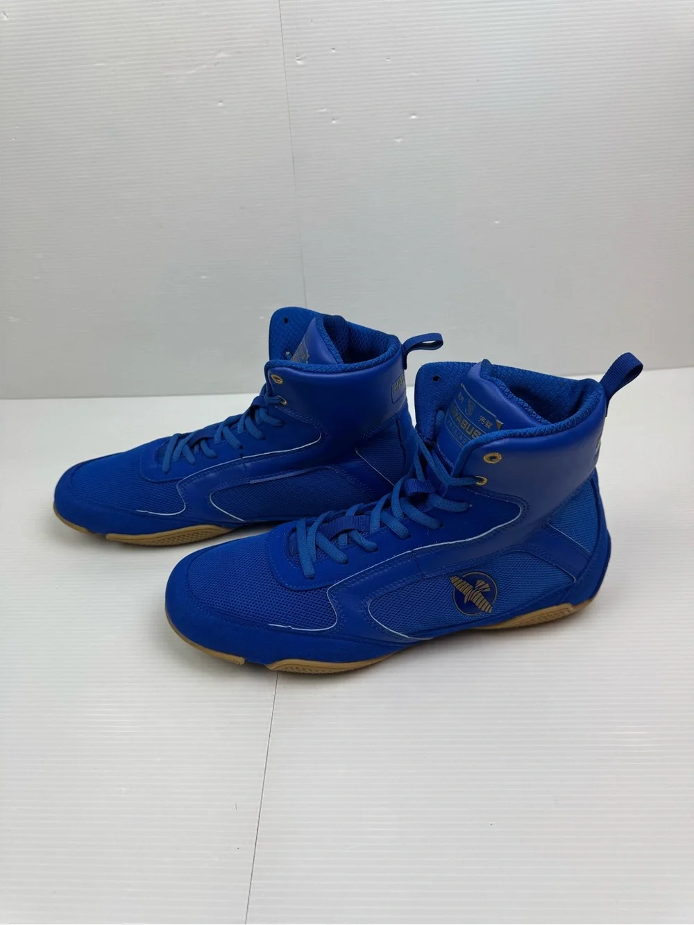 Hayabusa Pro Boxing MMA Sneakers Shoes High Top Men's Size 12 Blue Martial Arts